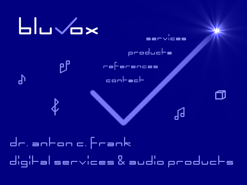 Dr. Anton Frank digital services & audio products